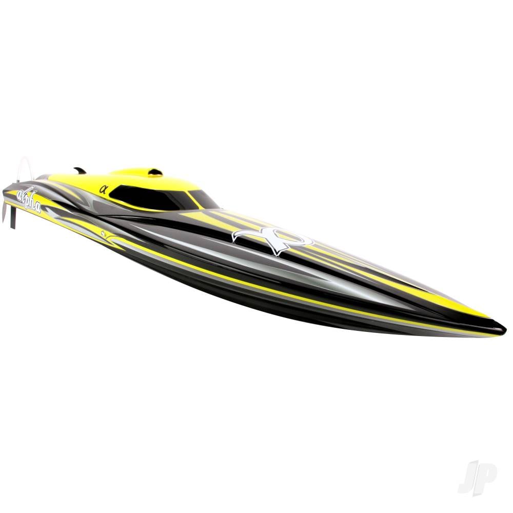 Alpha Brushless Boat 2.4GHz ARTR, Yellow-3