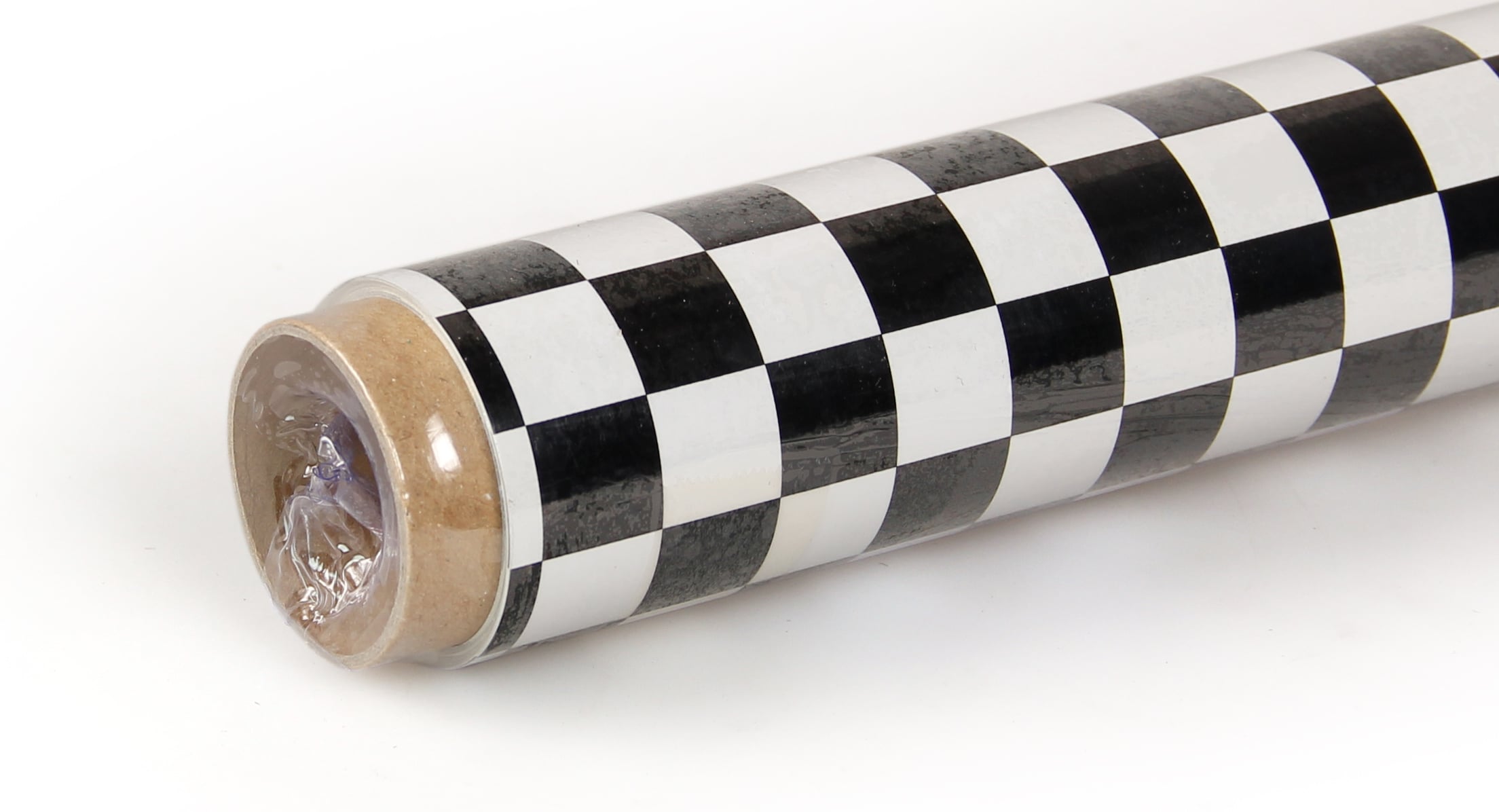2m ORACOVER Fun-4 Small Chequered, White + Black (60cm width)