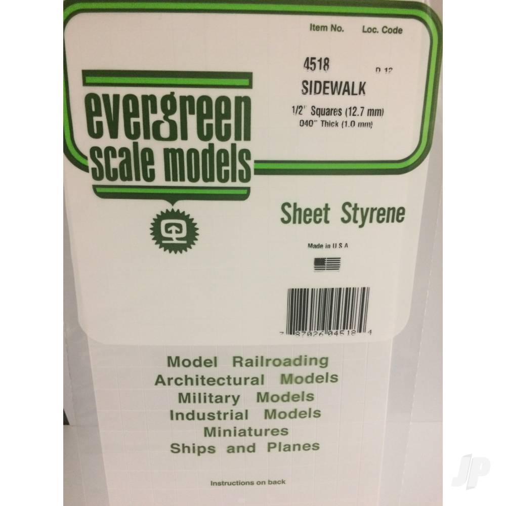 12x24in (30x60cm) Sidewalk Sheet .040in (1.0mm) Thick 1/2x1/2in Spacing (1 Sheet per pack)-2