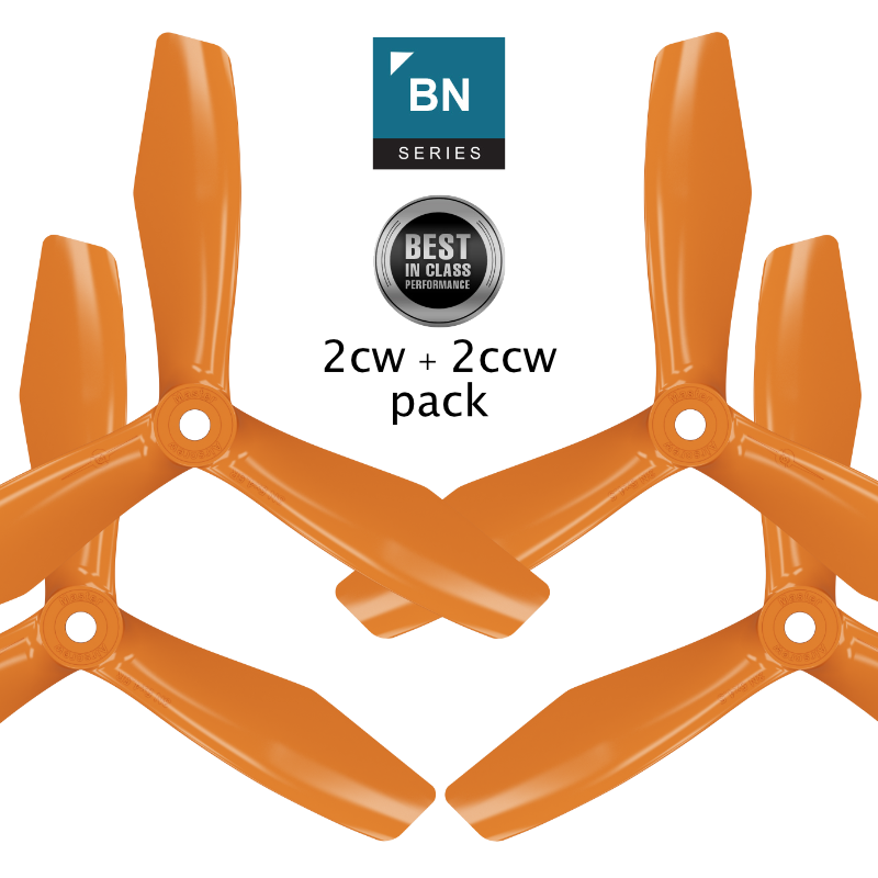 5x4.5 BN 3-Blade FPV Propeller Set x4 Orange-2