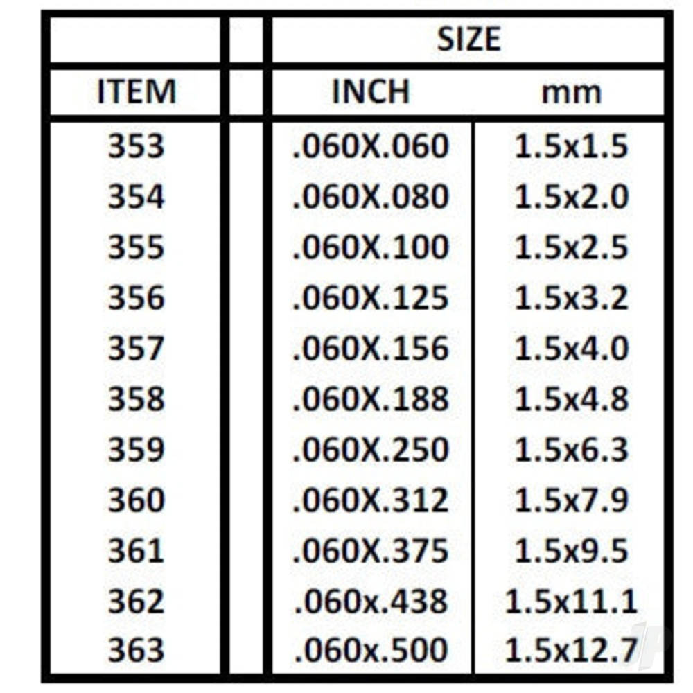 24in (60cm) Strip .100x.188in (9 per pack)-5
