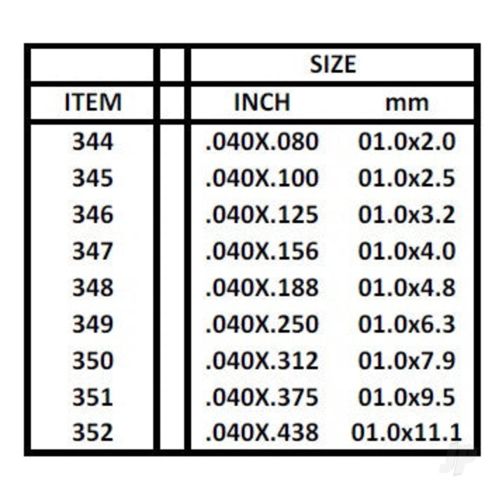 24in (60cm) Strip .100x.125in (50 per pack)-4