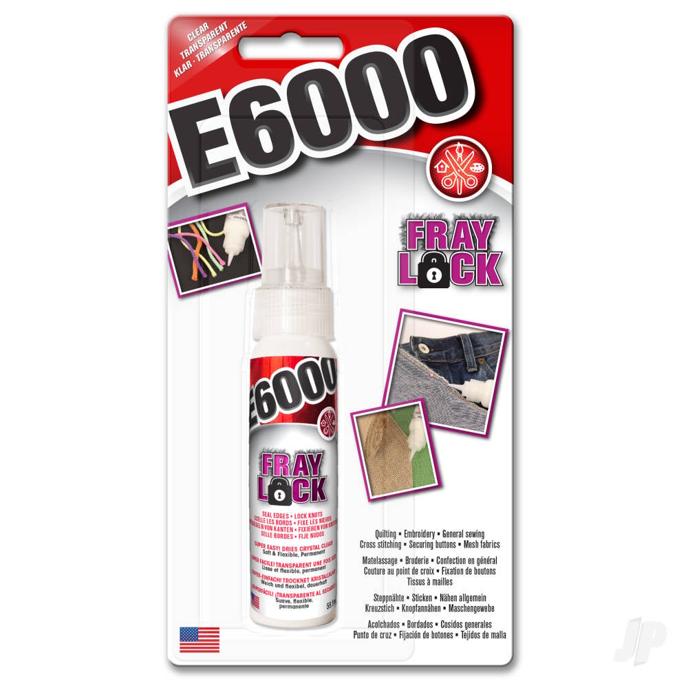 E6000 Fray Lock Clear 59.1ml (Bottle)-2