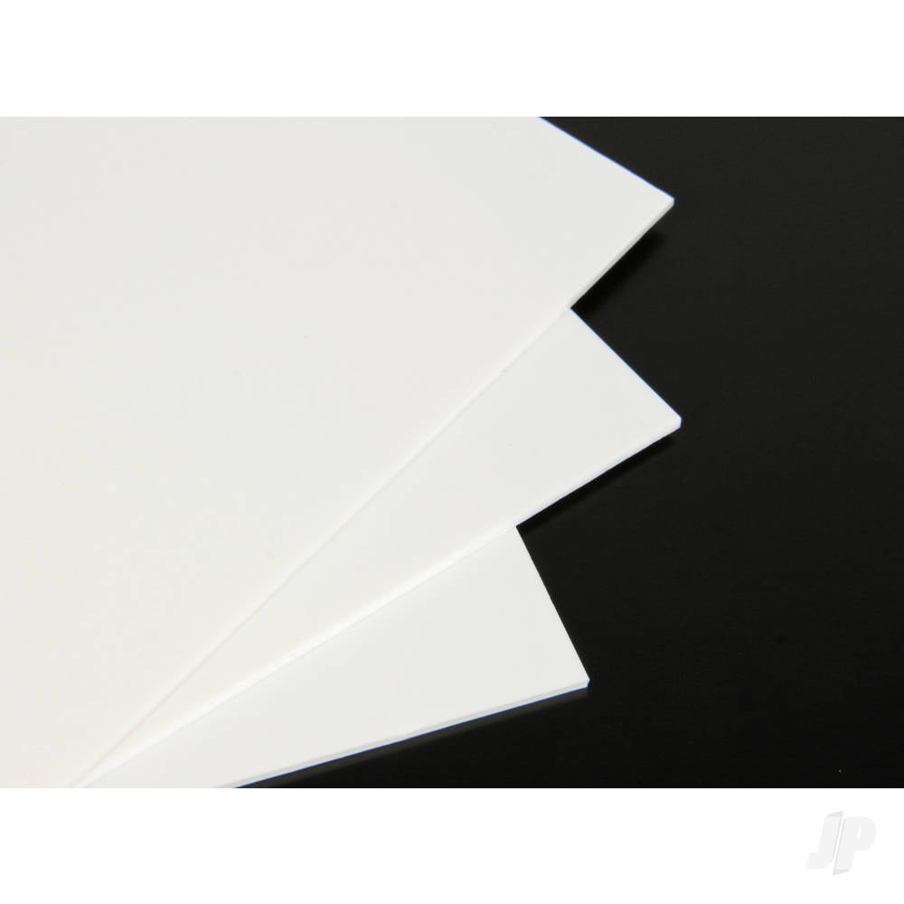 9x12in White Plastic Card 30Thou. (.75mm) (10 pcs)