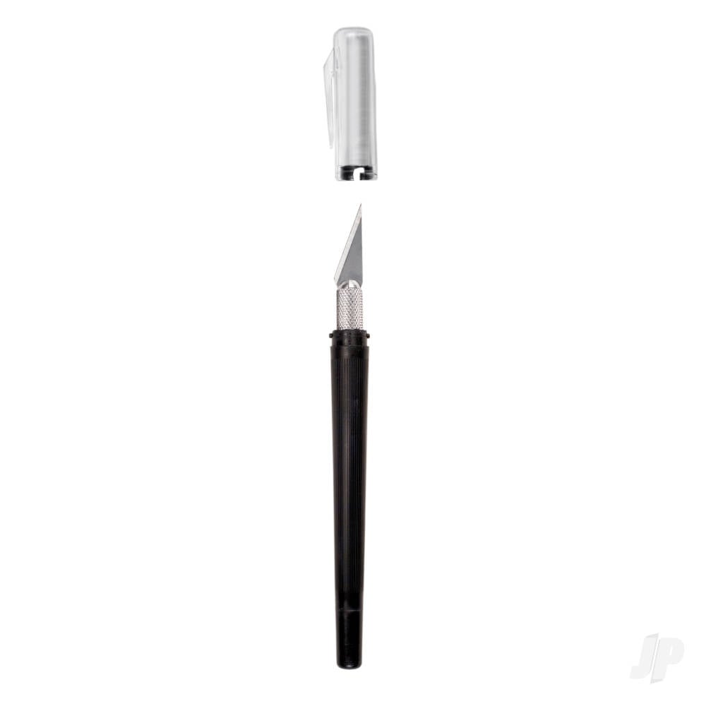 K40 Pocket Clip-on Knife with Twist-off Cap, Black (Carded)-2