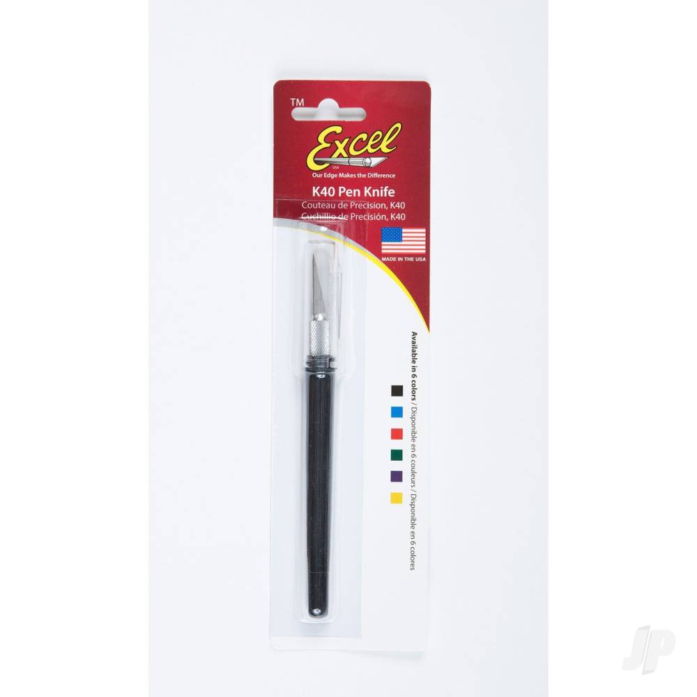 K40 Pocket Clip-on Knife with Twist-off Cap, Black (Carded)-3