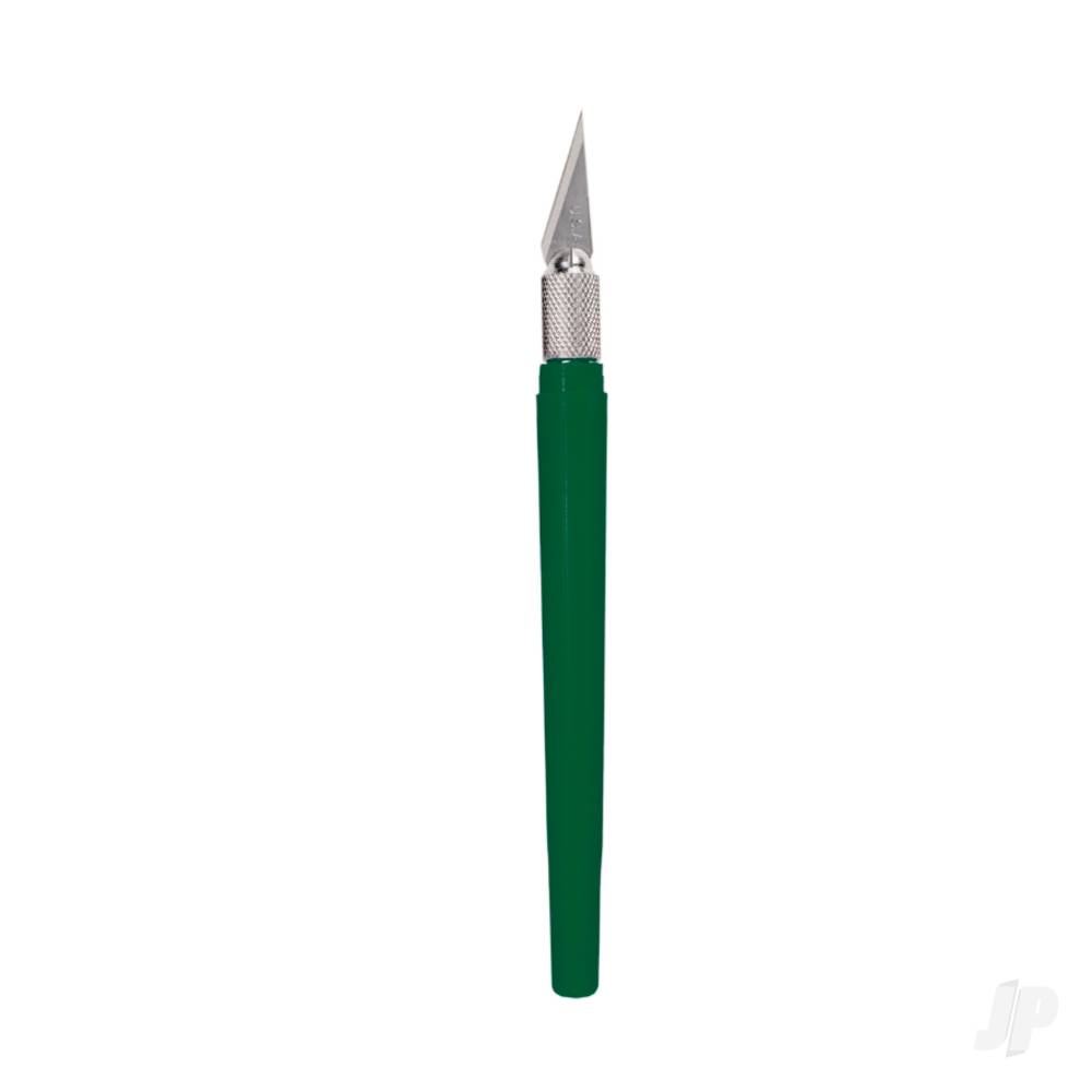 K40 Pocket Clip-on Knife with Twist-off Cap, Green (Carded)-2