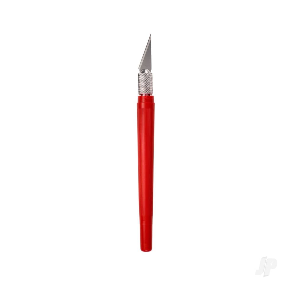K40 Pocket Clip-on Knife with Twist-off Cap, Red (Carded)