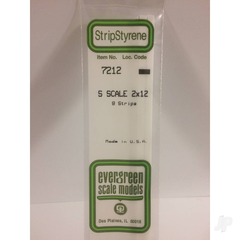 14in (35cm) S-Scale Strip .030x.188in (2x12) (9 per pack)-2