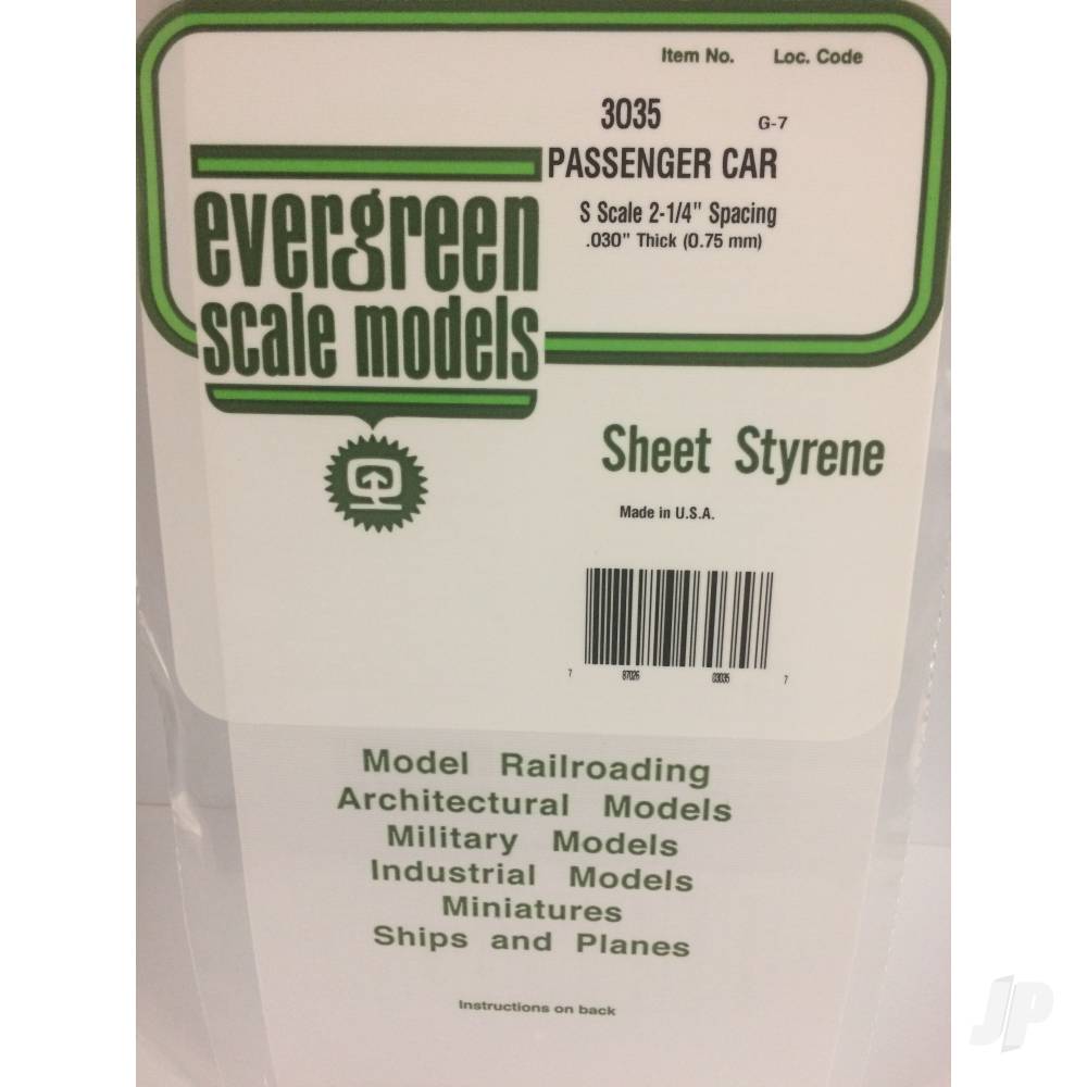 6x12in-15x30cm-s-scale-passenger-car-siding-sheet-030in-075mm-thick-035in-spacing-1-sheet-per-pack