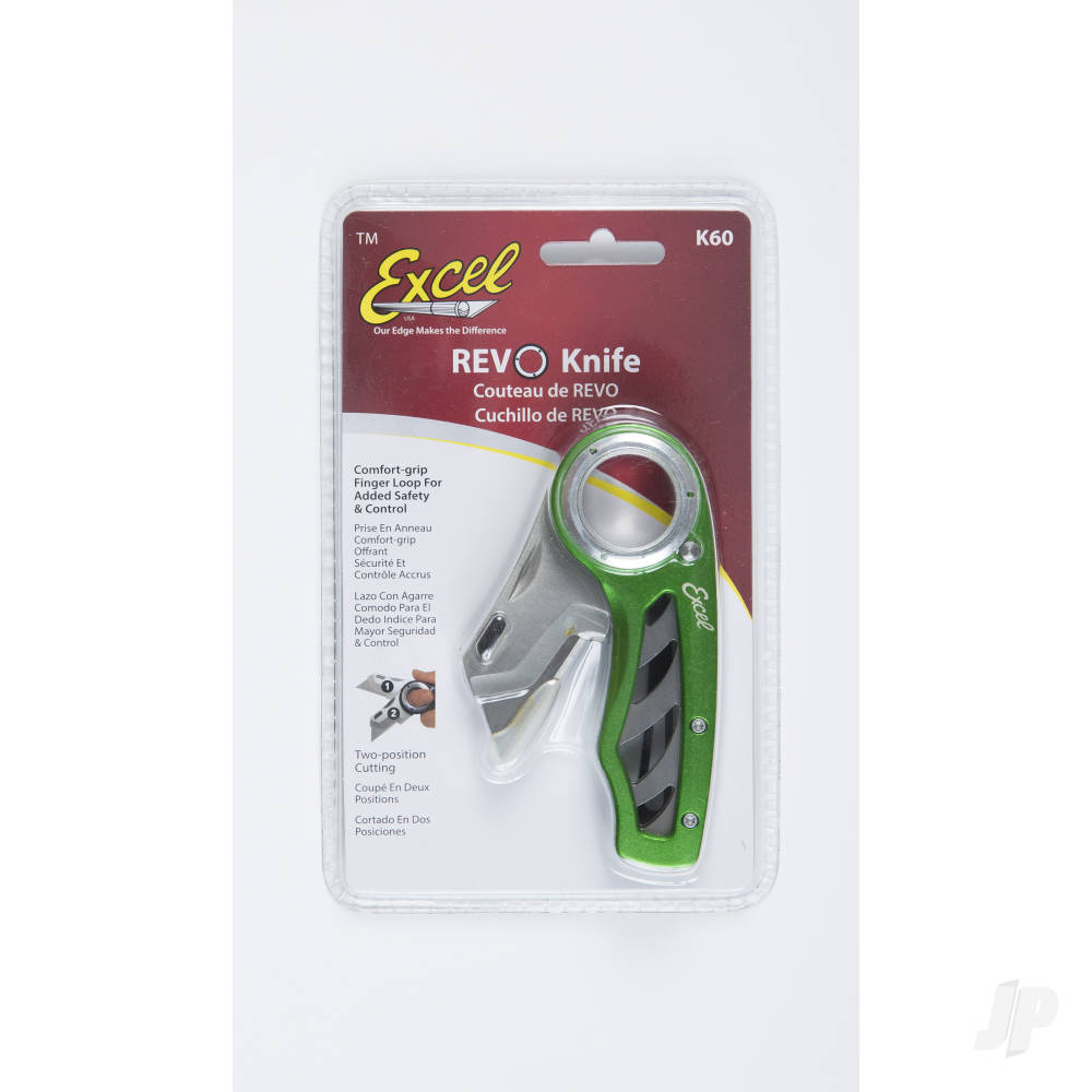 K60 Revo Folding Utility Knife, Green (Carded)-8