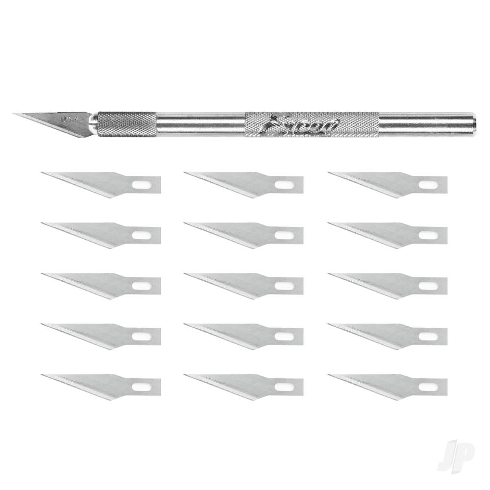 k1-knife-light-duty-round-aluminium-with-safety-cap-15x-11-blades-carded