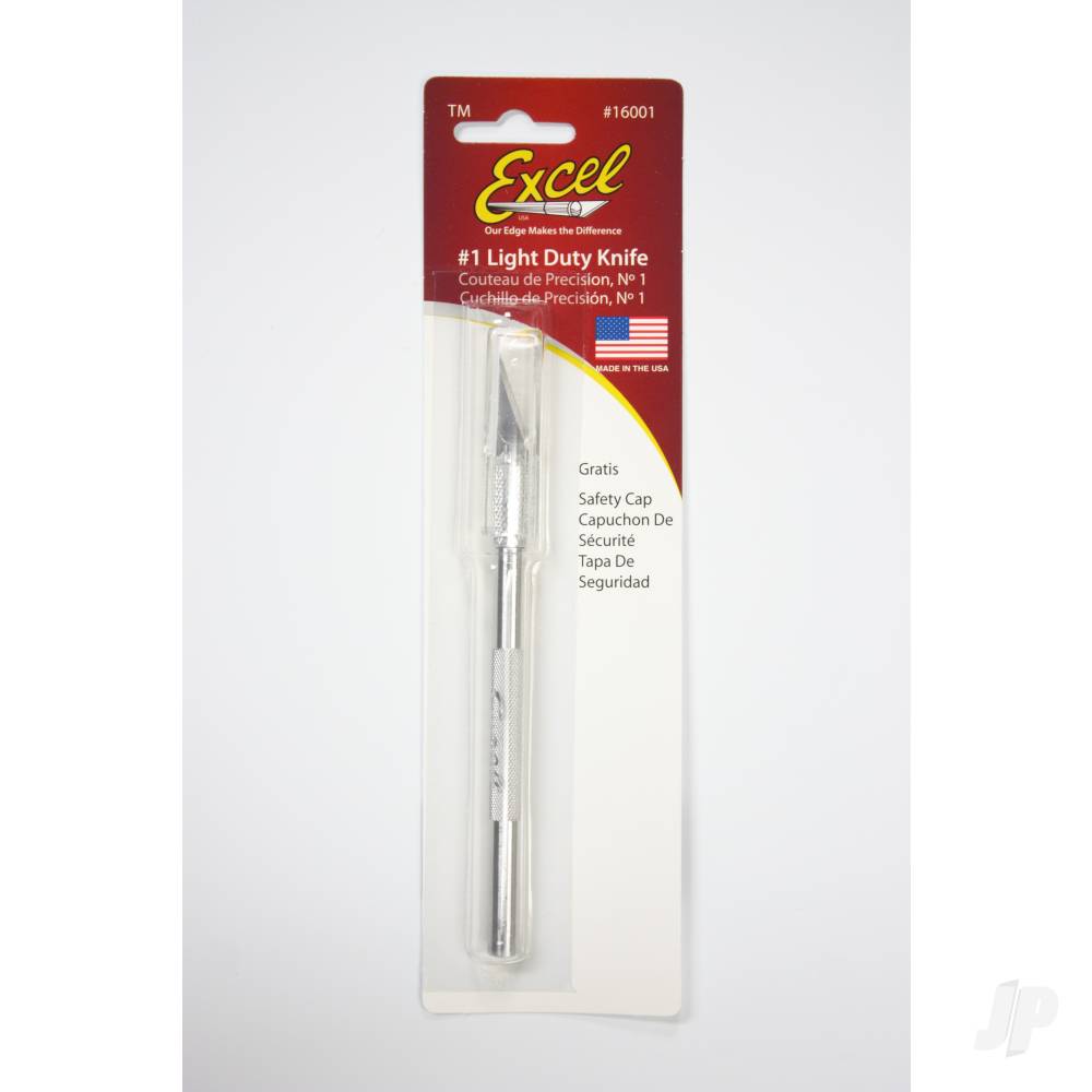 K1 Knife, Light Duty Round Aluminium with Safety Cap (Carded)-5