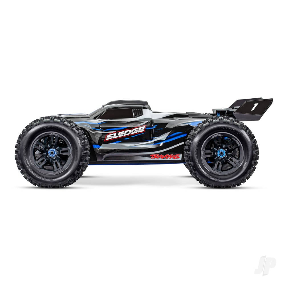 Blue, Sledge 1:8 4WD Brushless Electric Monster Truck (+ TQi 2-ch, TSM, VXL-6S)-4