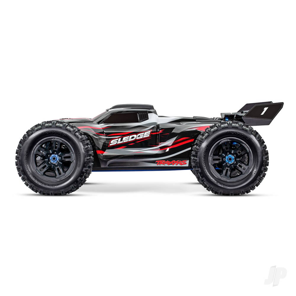 Red, Sledge 1:8 4WD Brushless Electric Monster Truck (+ TQi 2-ch, TSM, VXL-6S)-4