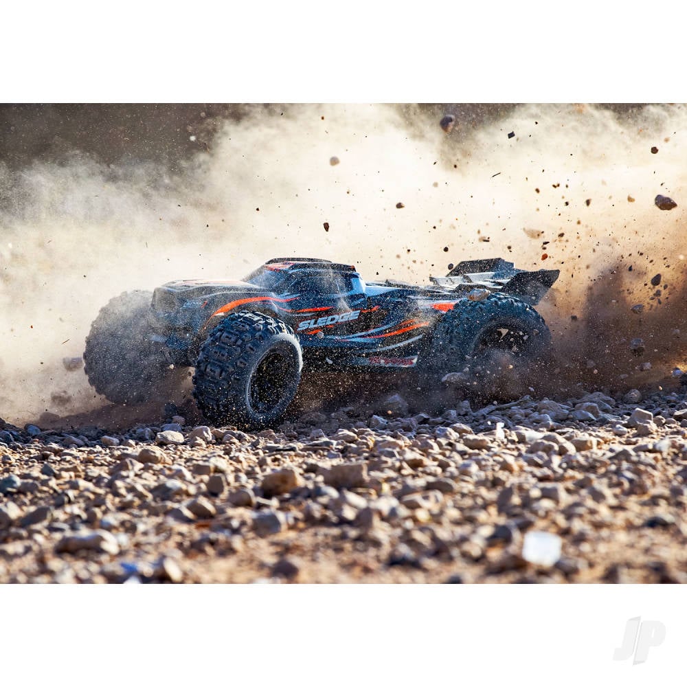 Orange, Sledge 1:8 4WD Brushless Electric Monster Truck (+ TQi 2-ch, TSM, VXL-6S)-50