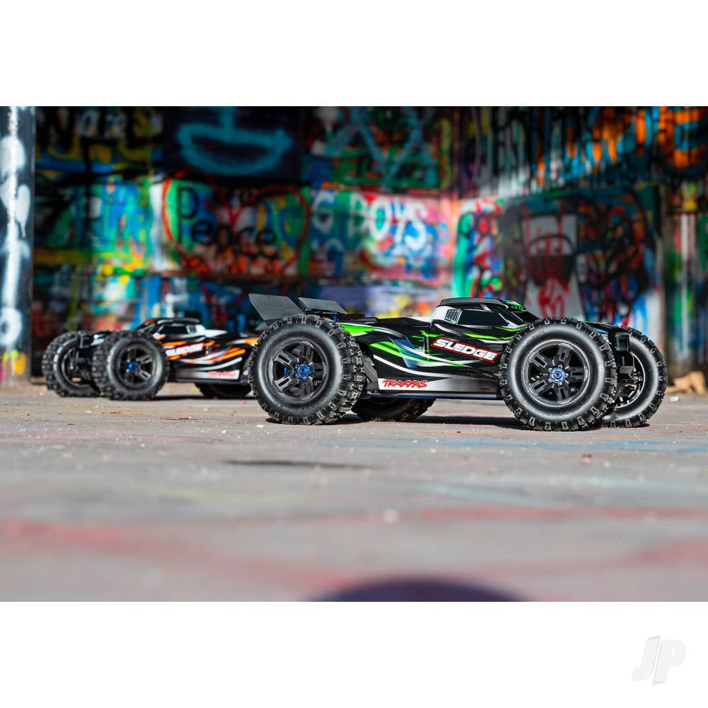 Orange, Sledge 1:8 4WD Brushless Electric Monster Truck (+ TQi 2-ch, TSM, VXL-6S)-56