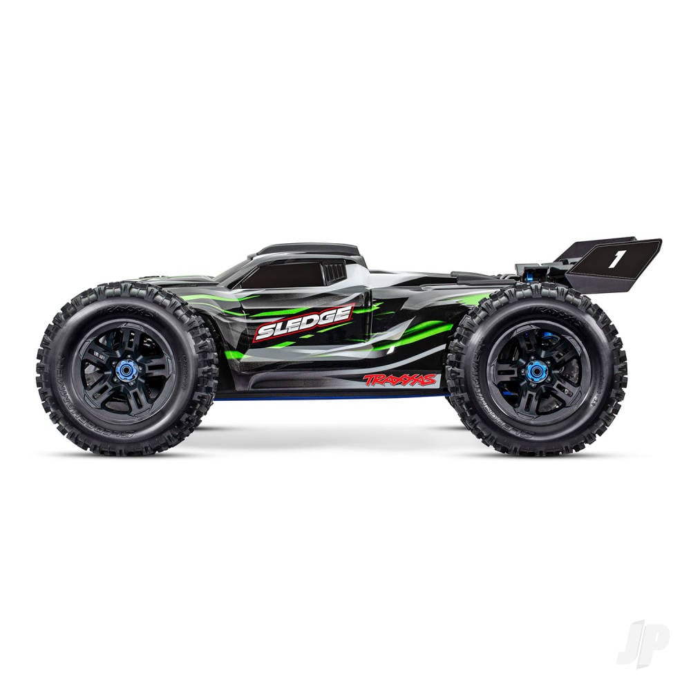 Green, Sledge 1:8 4WD Brushless Electric Monster Truck (+ TQi 2-ch, TSM, VXL-6S)-4