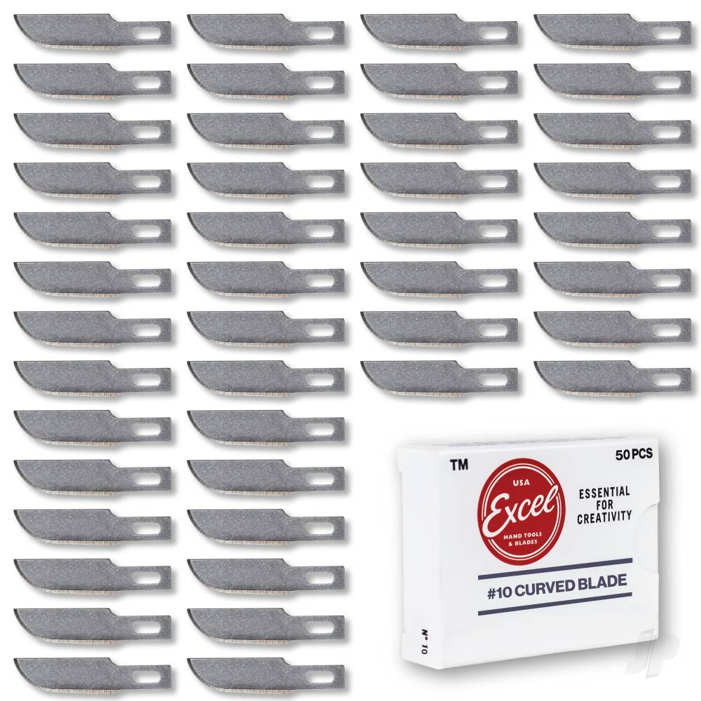 #10 Curved Edge Blade, Shank 0.25" (0.58 cm) (100 pcs) (Bulk)-7