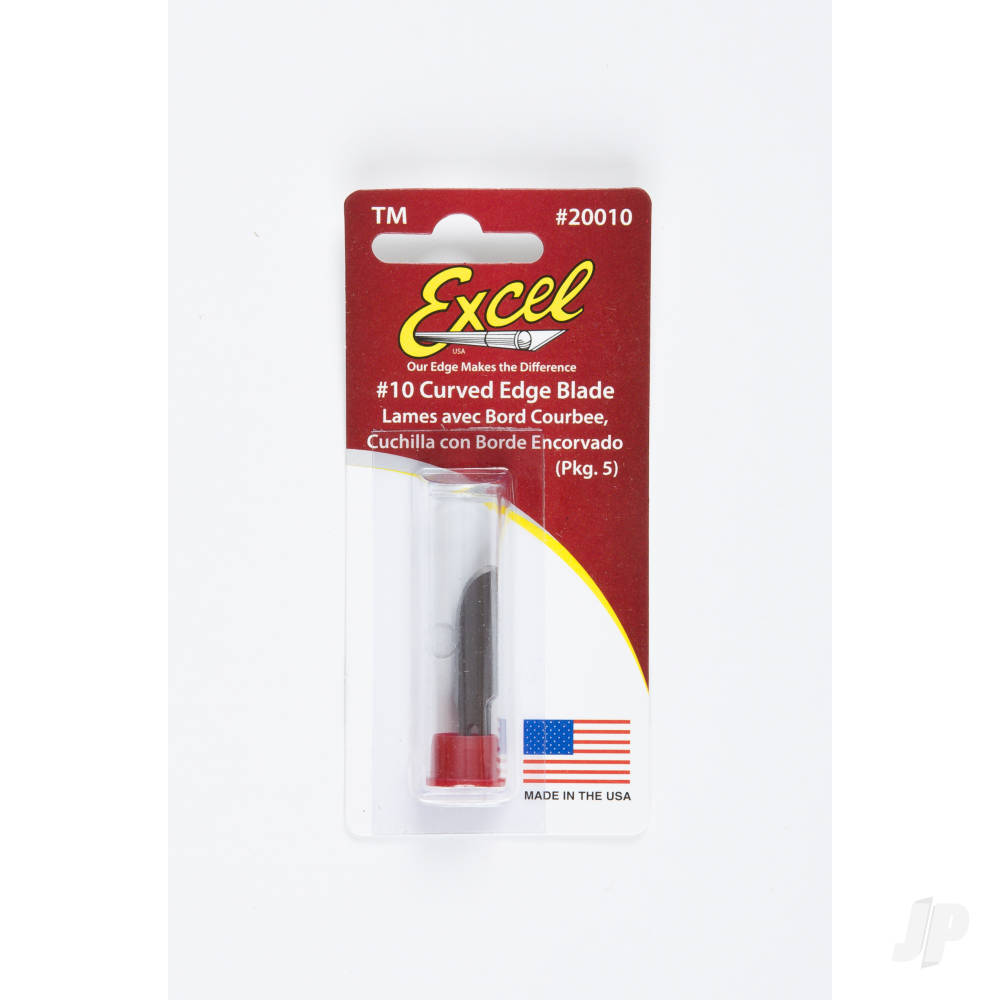 #10 Curved Edge Blade, Shank 0.25" (0.58 cm) (5 pcs) (Carded)-7