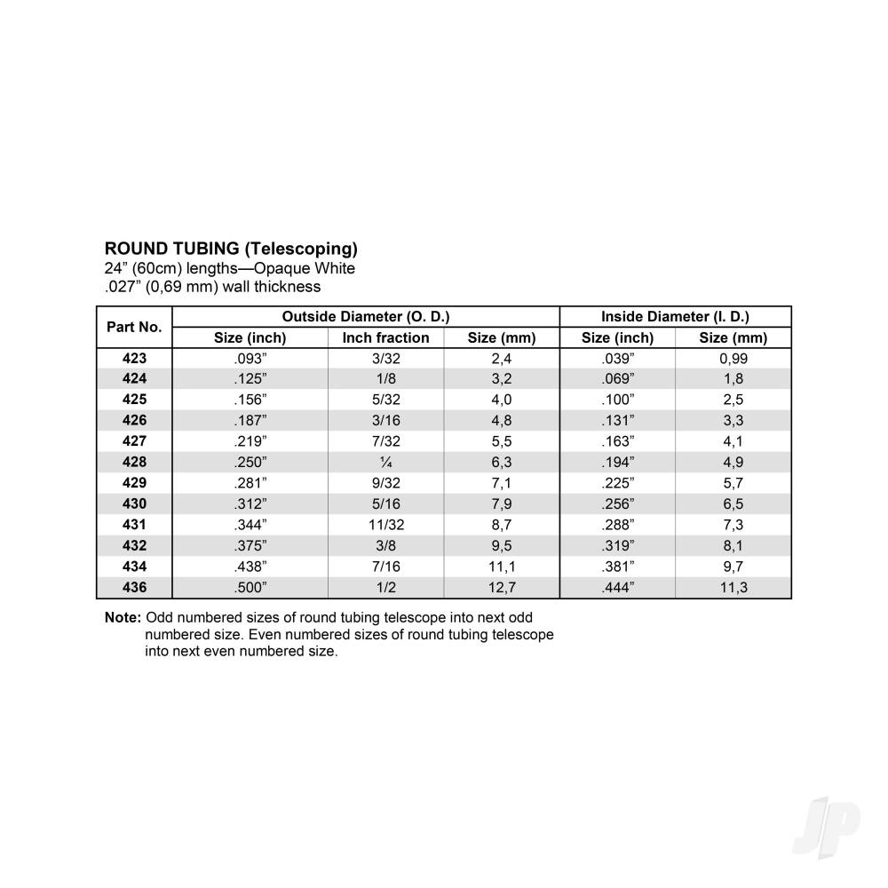 24in (60cm) Round Tube (Telescoping) .281in (50 per pack)-4