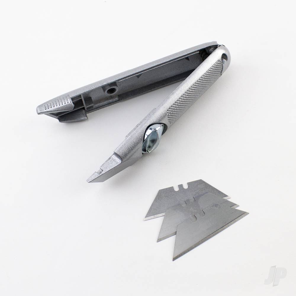 K9 Metal Utility Knife, Non-Retractable (3x Blades) (Carded)-4