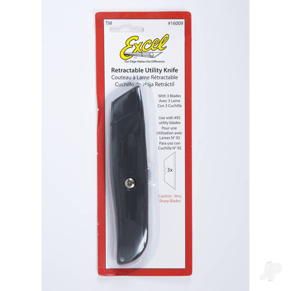 K9 Metal Utility Knife, Retractable (3x Blades) (Carded)-6