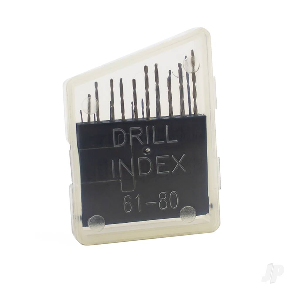 20 Piece Drill Metal Case #61 to #80 (Carded)-2
