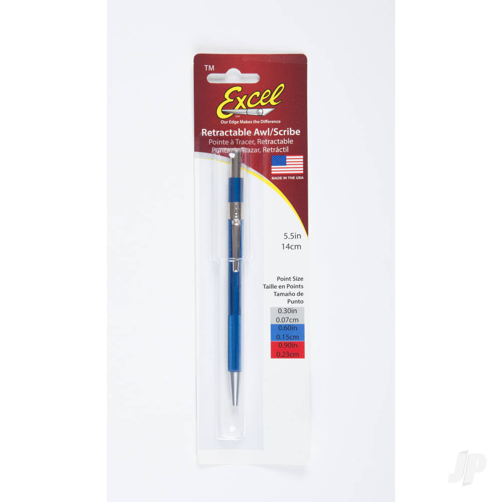 Retractable Air Release Awl, Blue - 0.060in (Carded)-5