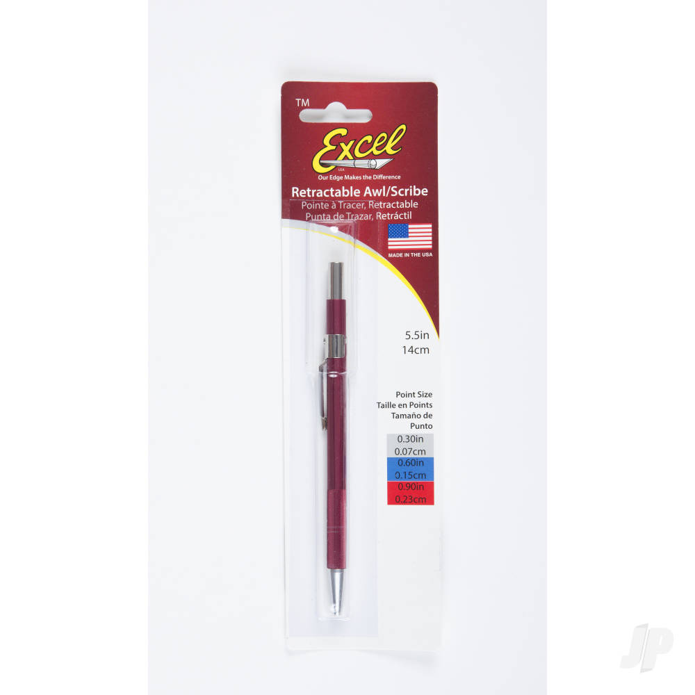 Retractable Air Release Awl, Red - 0.090in (Carded)-5