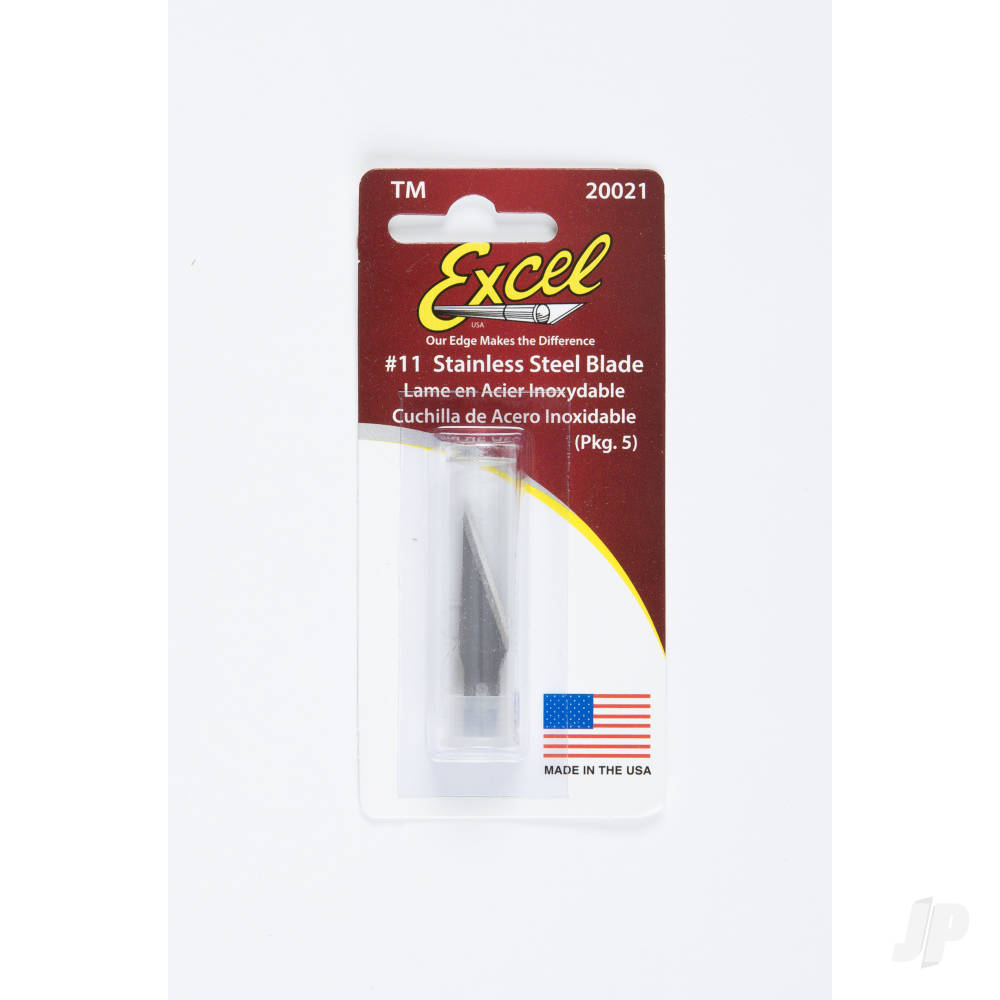 #21 Stainless Steel Blade, Shank 0.25" (0.58 cm) (5 pcs) (Carded)-7