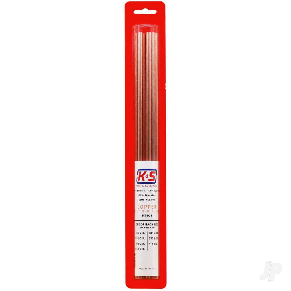 Copper Telescopic Tubing Assortment (12in long) (7 pcs)-3