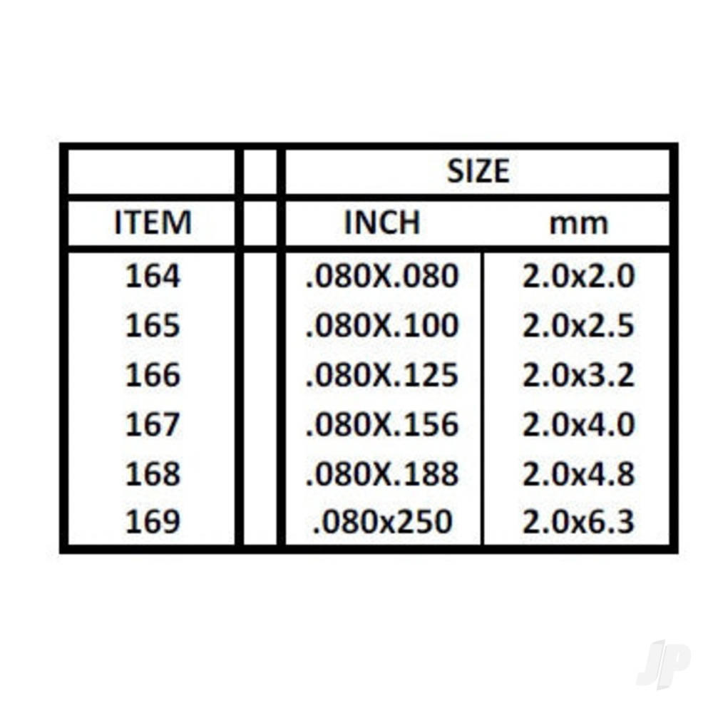 14in (35cm) Strip .010x.156in (100 per pack)-5