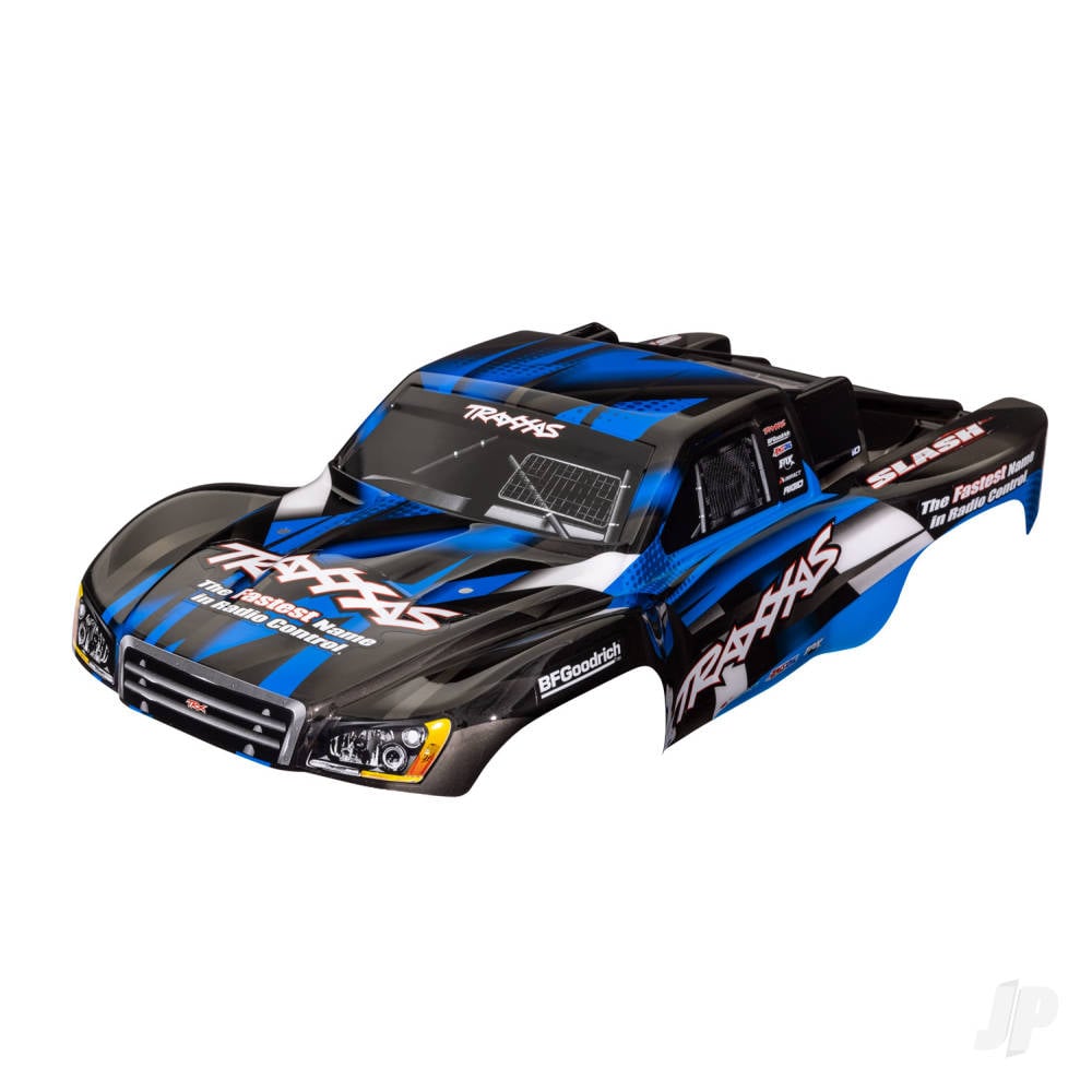 Body, Slash 2WD (also fits Slash VXL & Slash 4X4), blue (painted, decals applied)