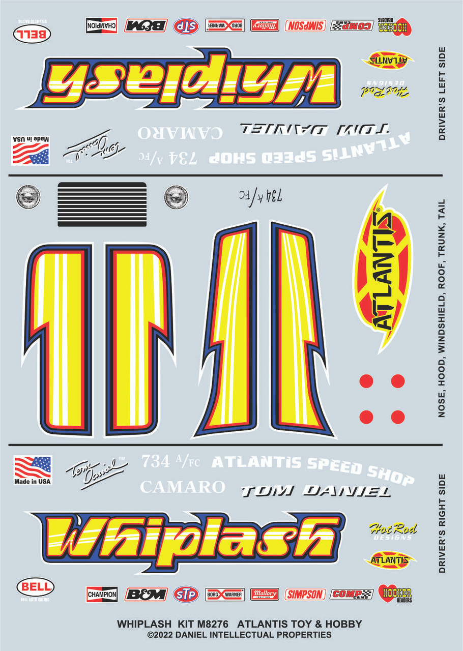 1:32 Snap Tom Daniel Whiplash Camaro Funny Car-4