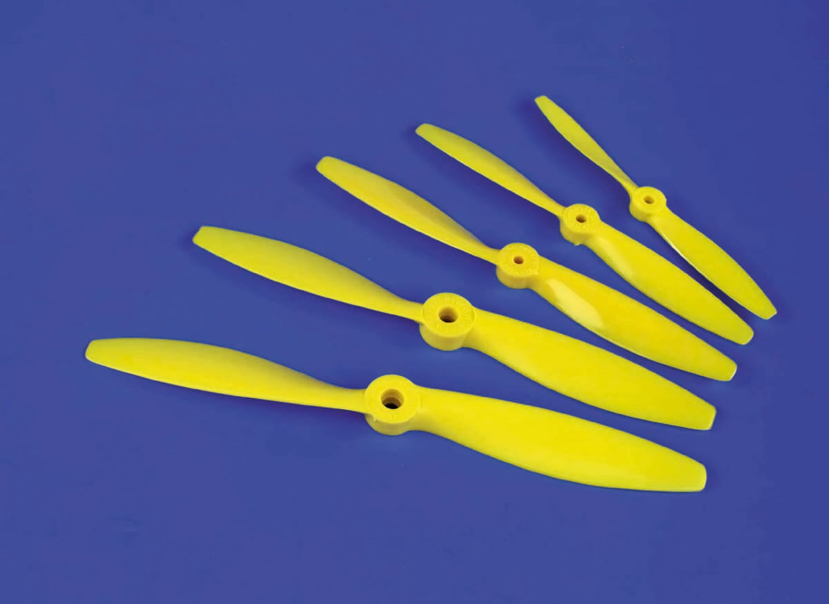 6x4 Nylon Propeller Yellow