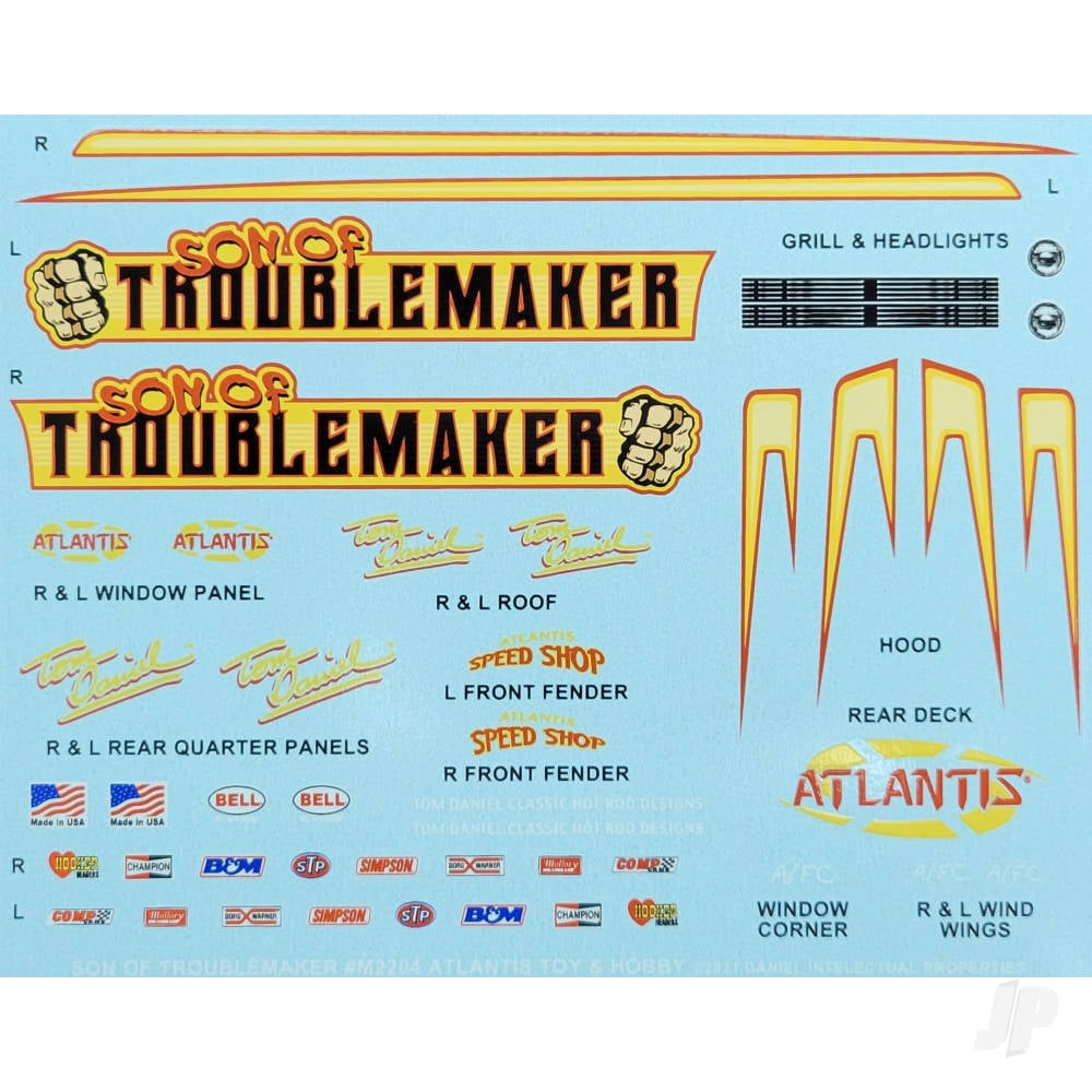 1:24 Son of Troublemaker Chevy El Camino Funny Car-6