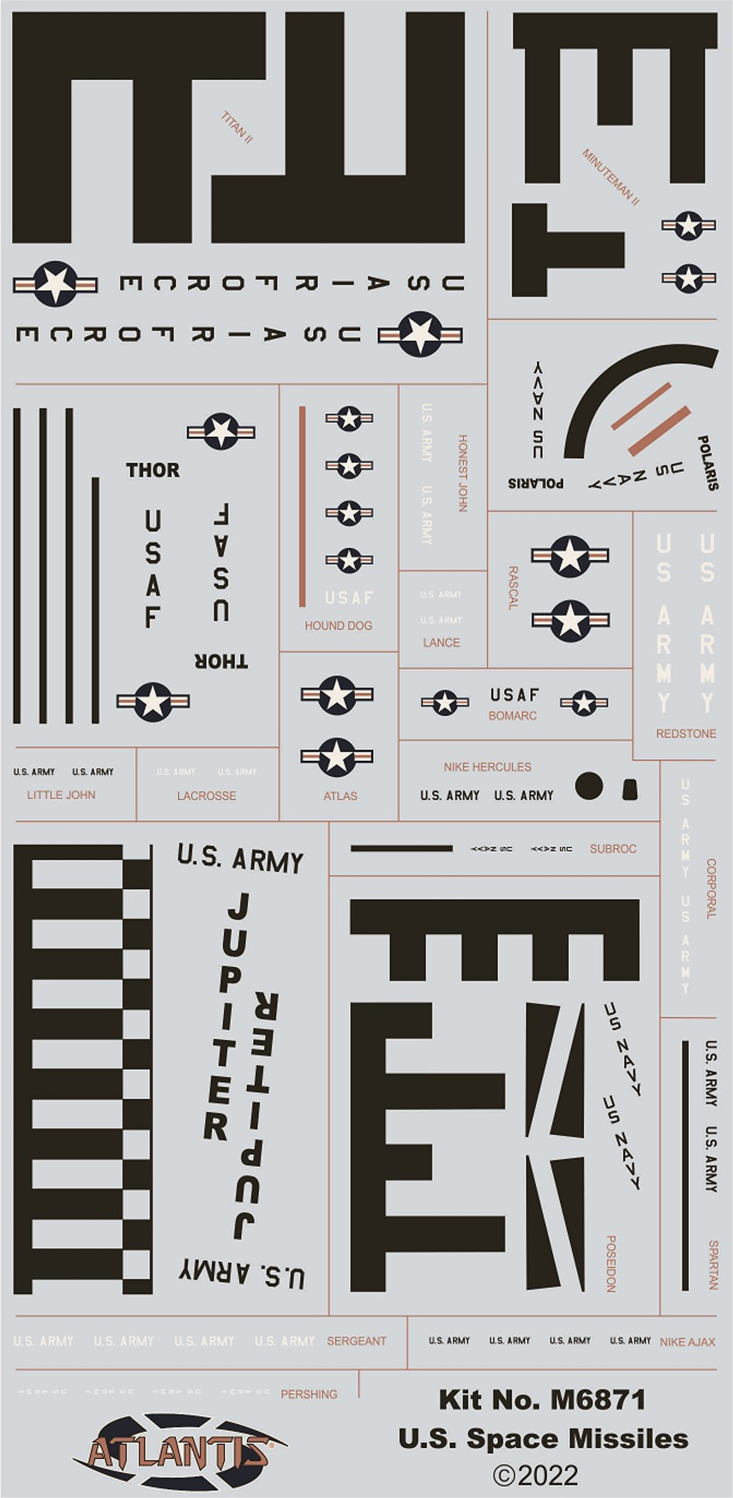 U.S. Space Missiles 36 Missiles-2
