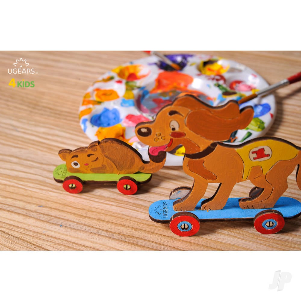 3D Colouring Model Kitty & Puppy-3