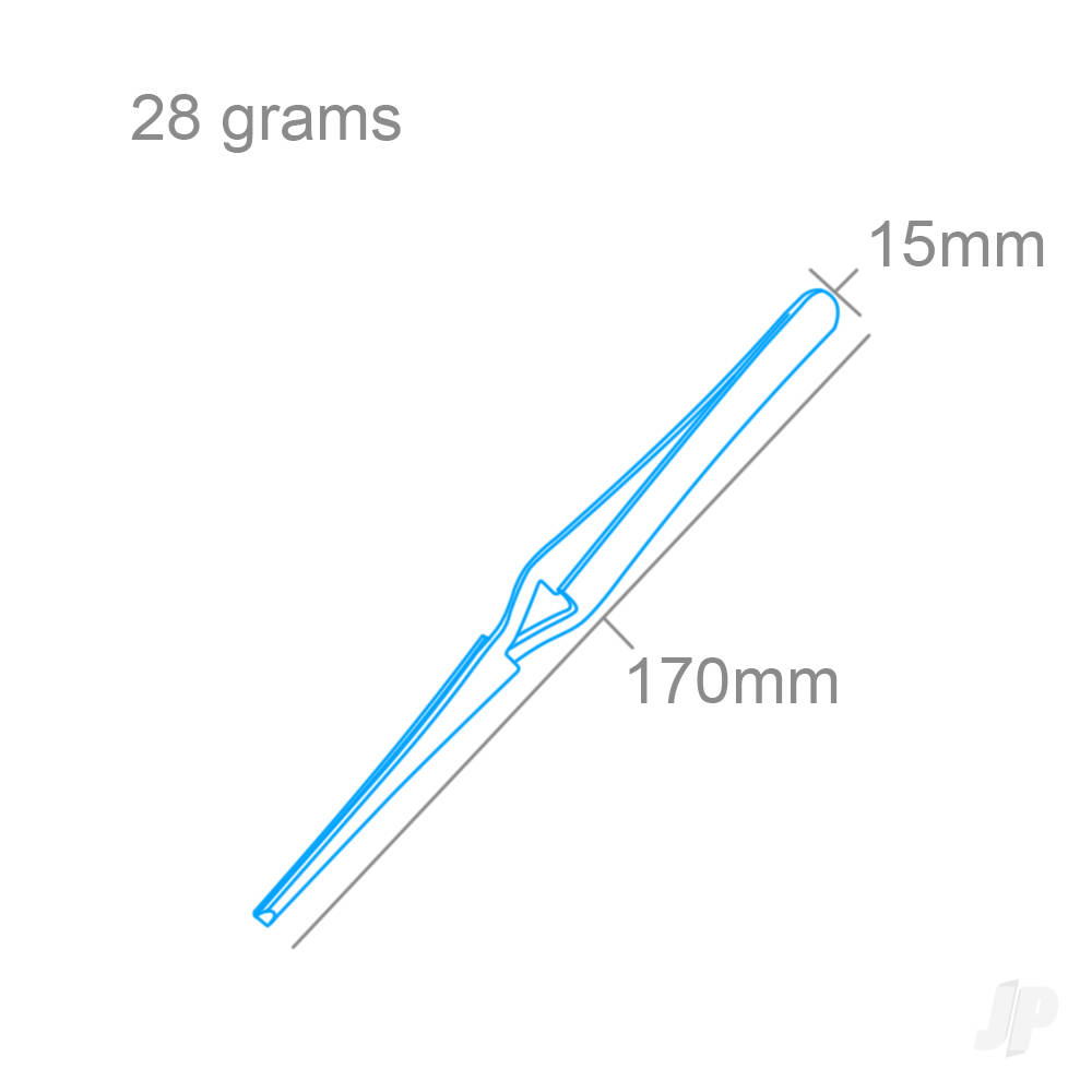 Straight Tip Reverse Action Blunt End Tweezers (160mm) (PTW1126)-7