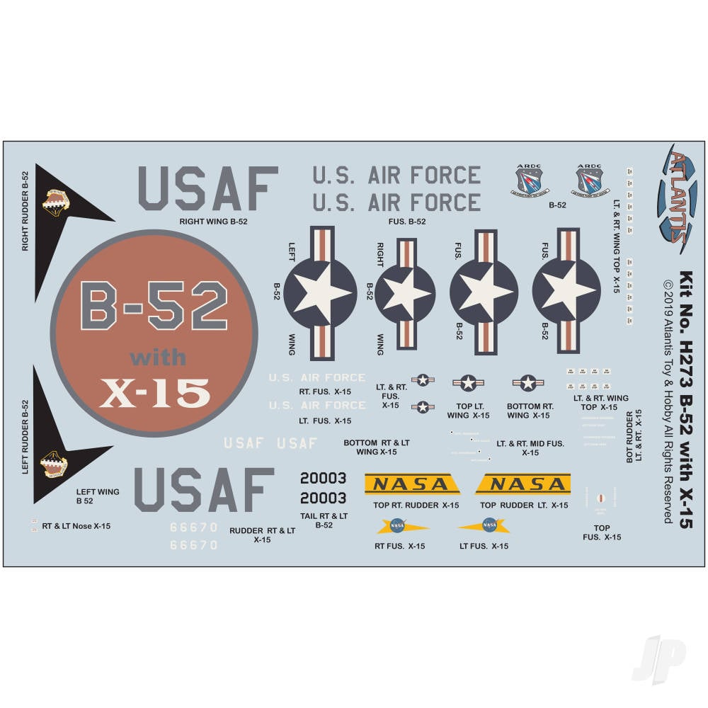 1:175 Boeing B-52 and X-15 with Swivel Stand-3