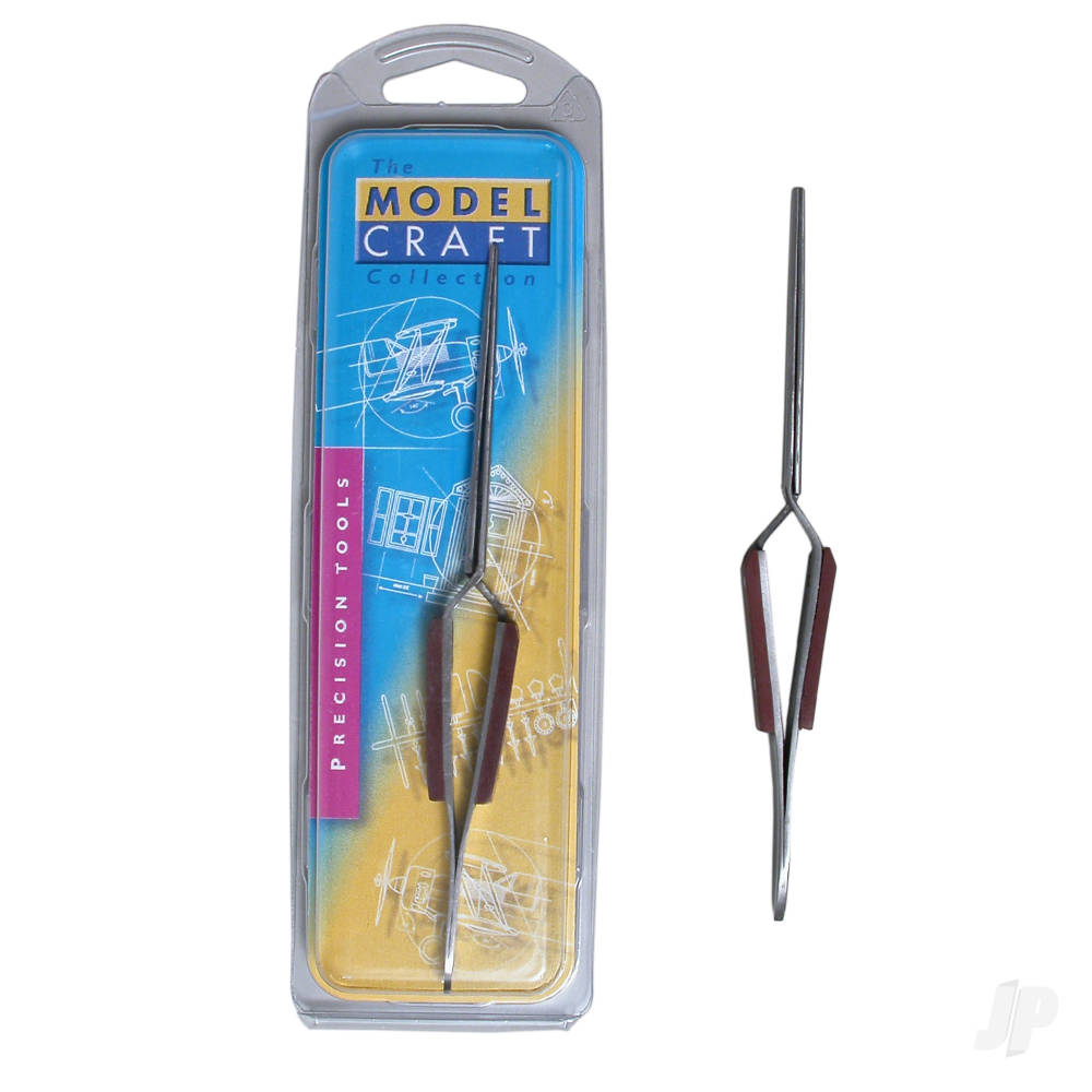 Reverse Action Tweezers Straight Tip/Fibre Grip (160mm) (PTW1127)-5