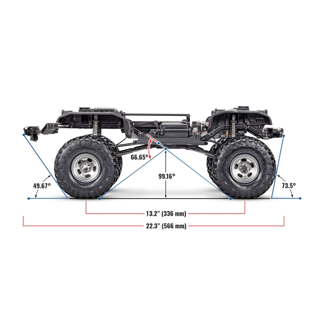Traxxas TRX-4 Ford F-150 Ranger XLT High Trail Edition 1:10 Trail Crawler - Blue-4