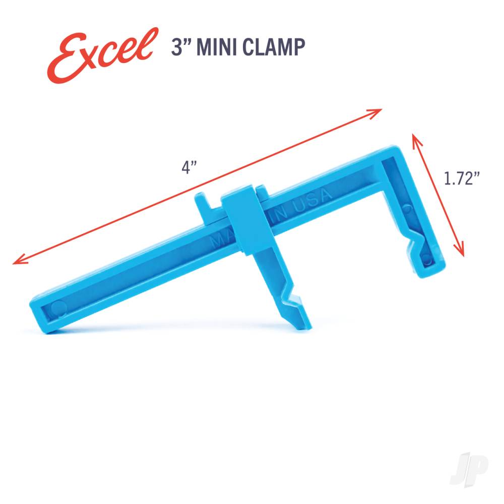3in Adjustable Plastic Clamp (Carded)-3