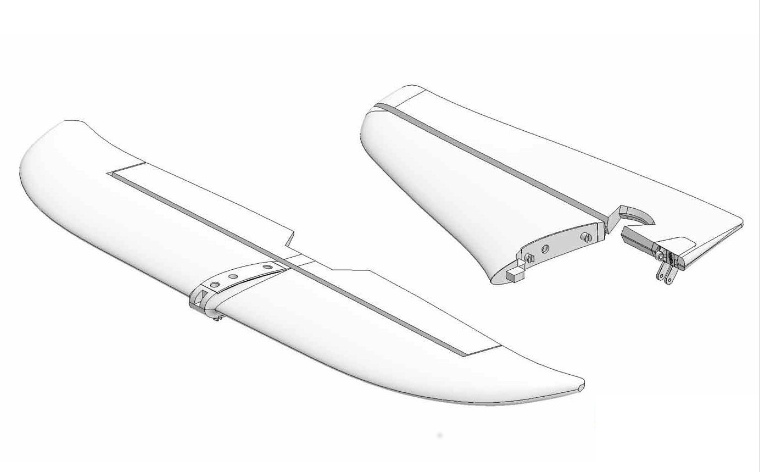 Elevator Rudder Set Easy Glider 4