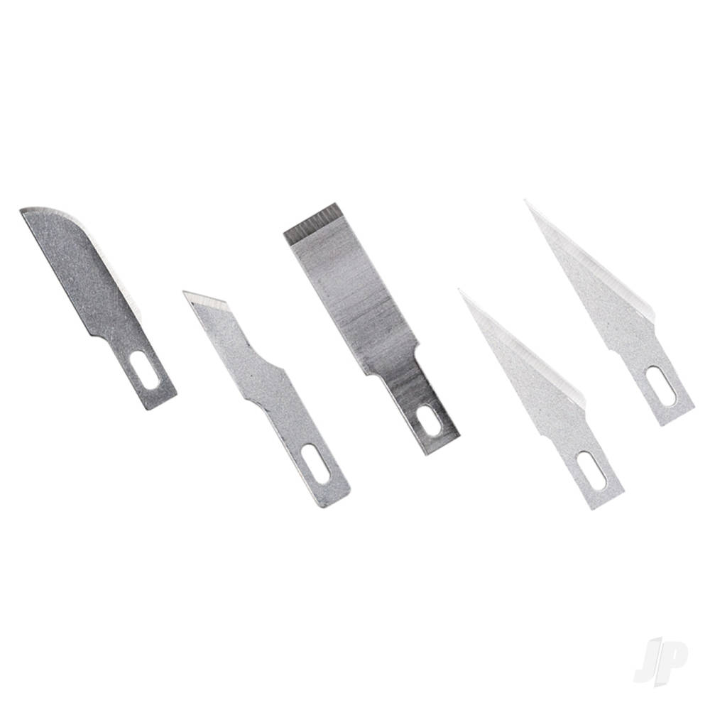 Assorted Light Duty Blades (#10, #16, #17, 2x #11),Shank 0.25" (0.58 cm) (5 pcs) (Carded)-3