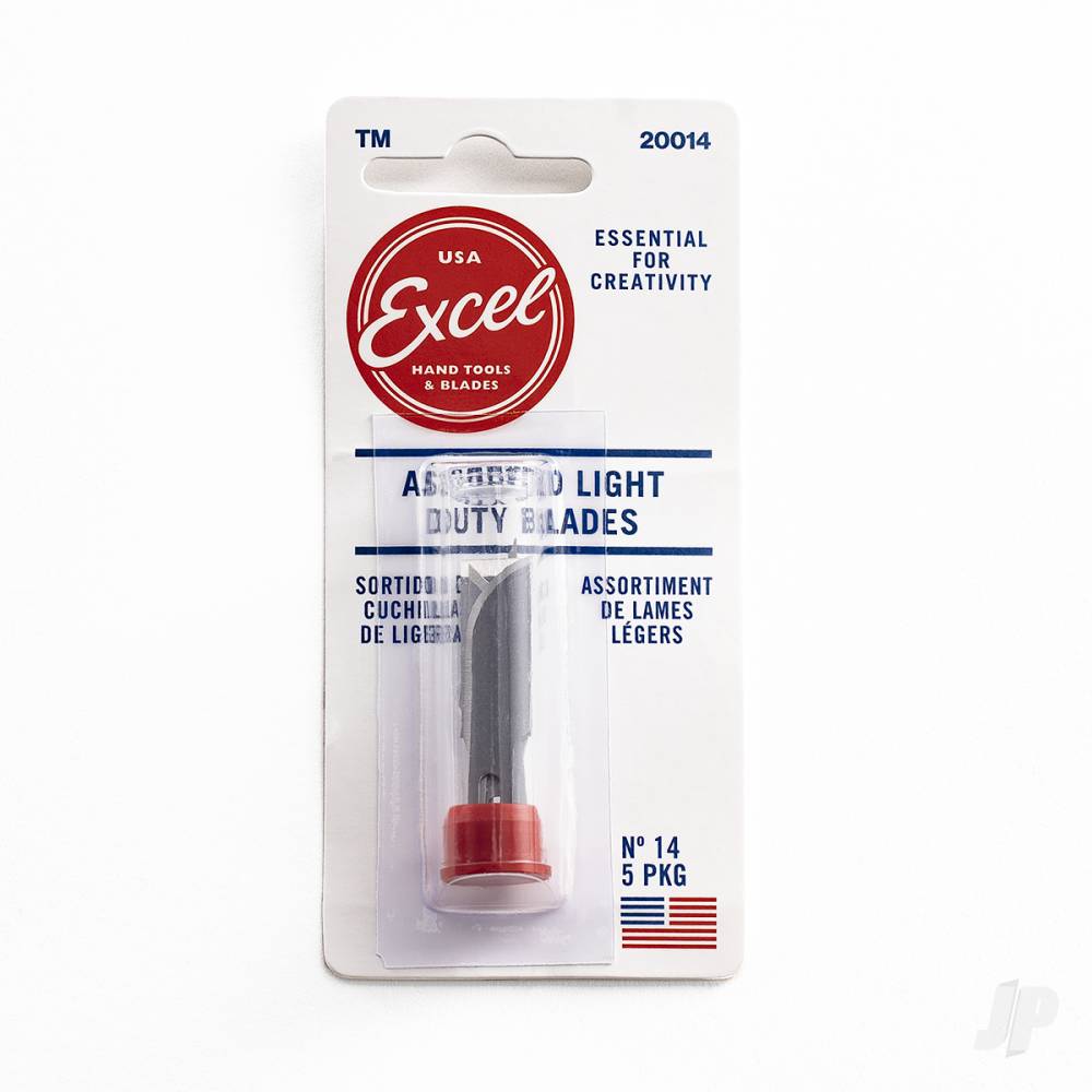 Assorted Light Duty Blades (#10, #16, #17, 2x #11),Shank 0.25" (0.58 cm) (5 pcs) (Carded)-5