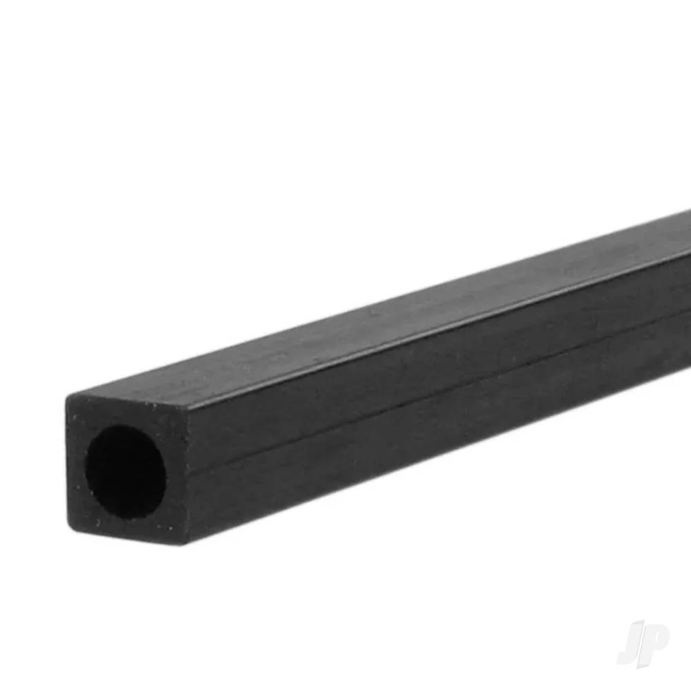 1m 6mm Carbon Fibre Square-Round Tube, 4.1mm Centre Hole
