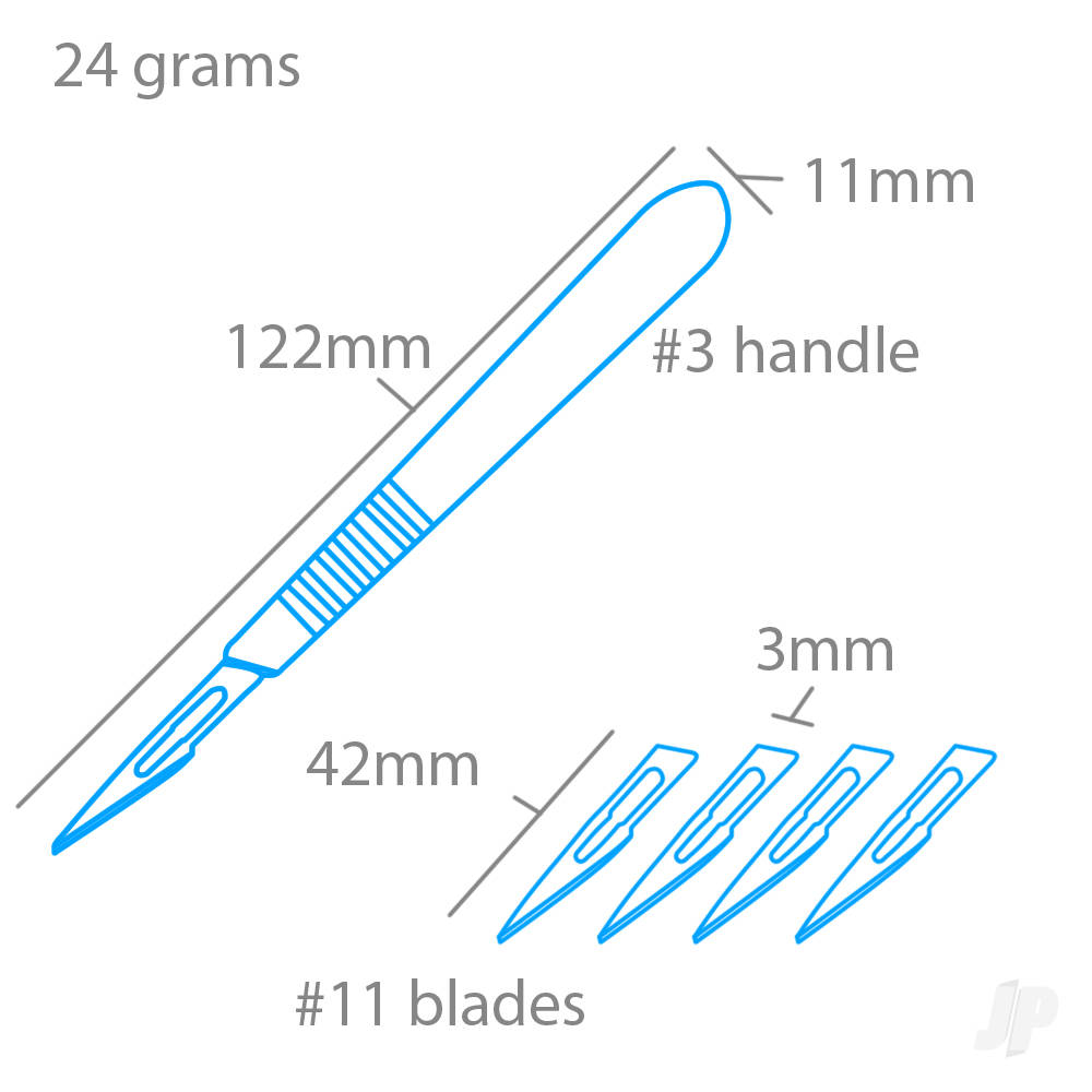 Stainless Steel Scalpel HDl No.3 + 11 Blade (Pkn1214/3/11)-7