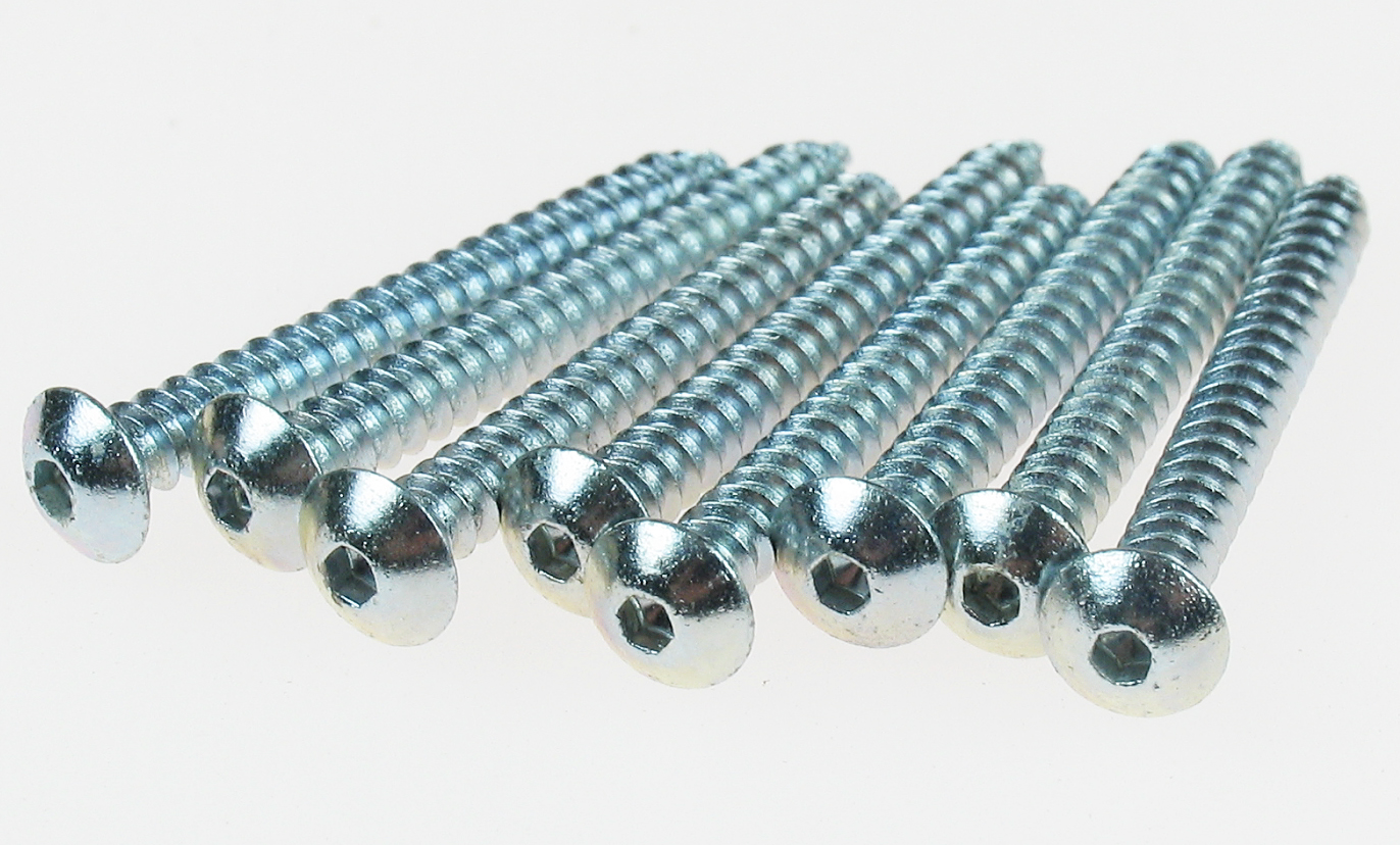 4 x 3/4 Button Head Sheet Metal Screws (8 pcs per package)-2